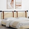 vidaXL Cabecera Colgante Liso Crema 210 x 55 x 5 cm PU antiguo