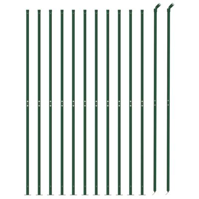 vidaXL Cerca de alambre con brida verde 0,8x25 m