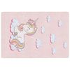 vidaXL Alfombra ni&ntilde;os lavable unicornio rosa 160x230 cm