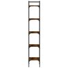 vidaXL Librer&iacute;a de 5 estantes madera roble ahumado 35x30x174 cm