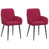 vidaXL Sillas de comedor 2 pcs PWNED_BY_LORD666_YWH Rojo vino