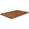vidaXL Encimera ba&ntilde;o madera maciza tratada marr&oacute;n oscuro 60x40x1,5 cm