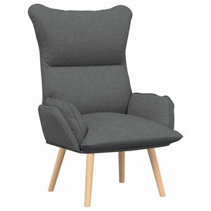 vidaXL sill&oacute;n Gris oscuro 69 x 74 x 93 cm Tela y contrachapado