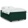 vidaXL Cama box spring con colch&oacute;n terciopelo verde oscuro 140x200 cm
