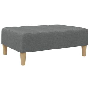 vidaXL Reposapi&eacute;s de tela gris oscuro 77x55x31 cm