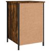 vidaXL Mesitas noche 2 uds madera contrachapada roble humo 40x42x60 cm