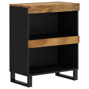 vidaXL Armario auxiliar madera maciza de mango 60x33x75 cm