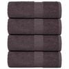 vidaXL Toallitas de baño FROGN 4 uds antracita 15x21 cm 360 g/m²