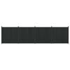 vidaXL Panel de valla 4 uds. 705 x 186,5 cm WPC y Aluminio Negro
