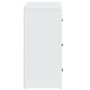 vidaXL Aparador de madera contrachapada blanco 80x33x70 cm