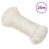 vidaXL Cuerda de trabajo polipropileno blanco 3 mm 25 m