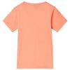 Camiseta infantil naranja ne&oacute;n 104