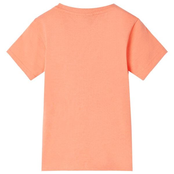 Camiseta infantil naranja ne&oacute;n 104