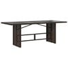 vidaXL Set comedor para jard&iacute;n 9 pzas y cojines rat&aacute;n sint&eacute;tico marr&oacute;n