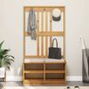 vidaXL Perchero de entrada SANDNES madera maciza de pino 87x40x159,5cm