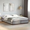 vidaXL Estructura cama madera ingenier&iacute;a metal gris Sonoma 120x200 cm