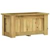 vidaXL Arriate de madera de pino impregnada 100x50x50 cm