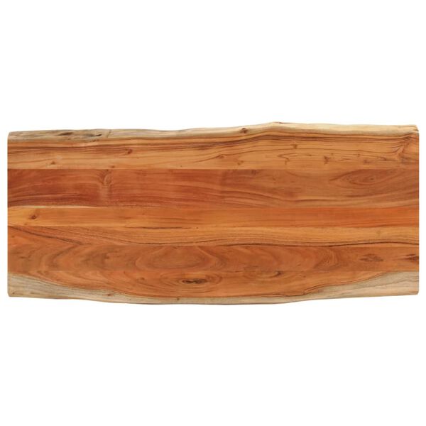 vidaXL Tablero de mesa rectangular borde natural acacia 140x60x3,8 cm