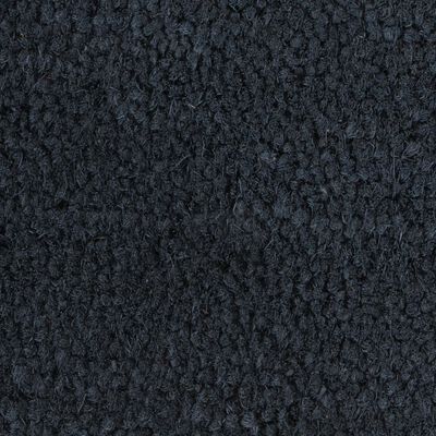 vidaXL Felpudo de fibra de coco gris oscuro 80x100 cm