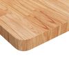 vidaXL Tablero de mesa cuadrada madera roble marr&oacute;n claro 80x80x4 cm