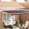 vidaXL Toldo retr&aacute;ctil manual marr&oacute;n 300x250 cm