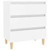 vidaXL Aparador de madera contrachapada blanco 60x35x69 cm
