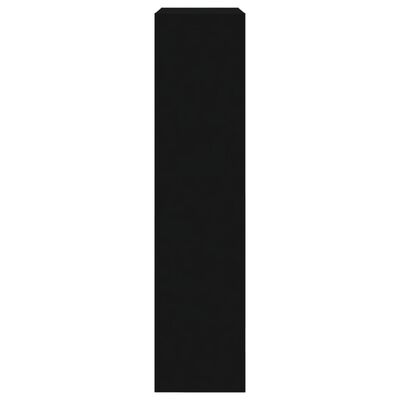 vidaXL Zapatero de madera de ingeniería negro 60x21x87,5 cm