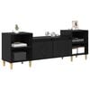 vidaXL Gabinete de TV Roble Negro 160 x 35 x 55 cm