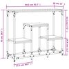 vidaXL Mesa consola madera de ingeniería gris Sonoma 89,5x28x76 cm