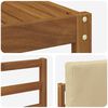 vidaXL Conjunto de sof&aacute;s de exterior con coj&iacute;n 7 pcs Natural y Beige