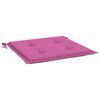 vidaXL Cojines de silla de jard&iacute;n 4 uds tela rosa 40x40x4 cm