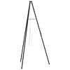 vidaXL Tr&iacute;pode para Fogata Negro 92 x 92 x 191,5 cm Acero