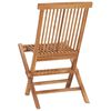 vidaXL Set de comedor de jard&iacute;n plegable 5 pzas madera maciza de teca