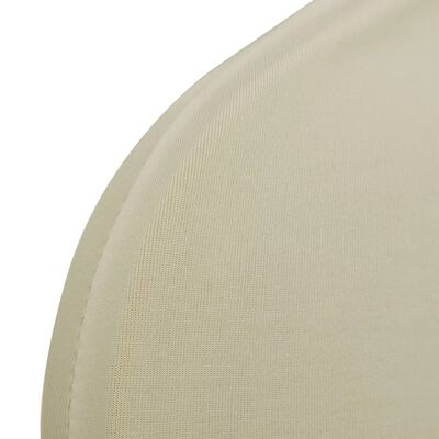 vidaXL Fundas elásticas para sillas color crema 100 unidades