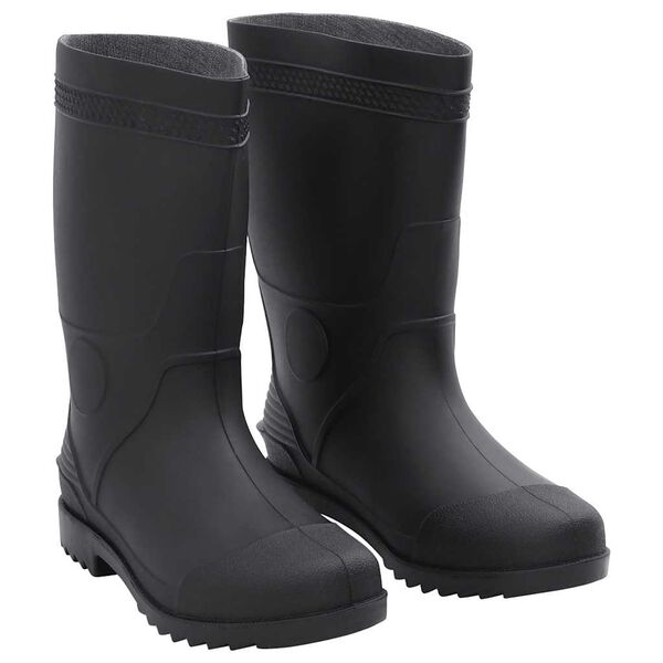 vidaXL Botas de agua negro n&uacute;mero 43 PVC