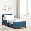 vidaXL Cama tipo Box Spring Azul oscuro 80 x 200 cm Terciopelo
