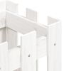 vidaXL Jardinera diseño de valla madera maciza pino blanca 30x30x30 cm