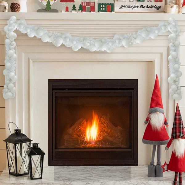 vidaXL Guirnalda de Bolas de Navidad 186 cm Poliestireno