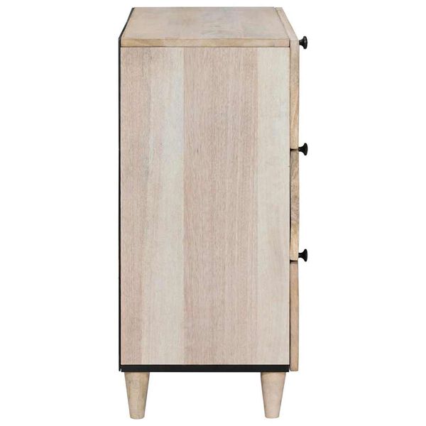vidaXL Armario de Noche Beige 50 x 33 x 62 cm Madera maciza de Acacia