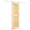 vidaXL Puerta Corredera Natural y Blanco 70 x 210 cm