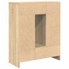 vidaXL Aparador con cajones y puertas roble Sonoma 73x31x90 cm