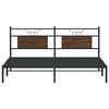vidaXL Estructura de cama sin colch&oacute;n madera marr&oacute;n roble 160x200 cm