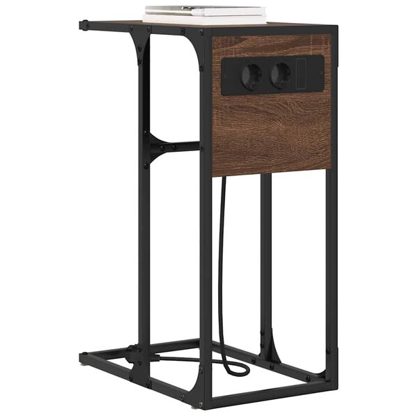 vidaXL Armario de Noche Roble Marr&oacute;n 41,5 x 26 x 60,5 cm