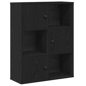 vidaXL Librer&iacute;a de madera contrachapada roble negro 60x24x76,5 cm