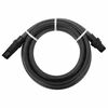 vidaXL Manguera de succi&oacute;n con conectores de PVC PVC negro 26 mm 4 m
