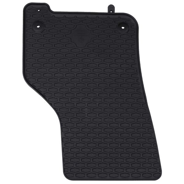 vidaXL Alfombrilla de Coche 4 pcs Negro Goma