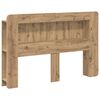 vidaXL Cabecero con armario Roble Artesanal Madera de ingenier&iacute;a