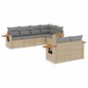 vidaXL Set de sof&aacute;s de jard&iacute;n 7 piezas con cojines rat&aacute;n PE gris