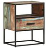 vidaXL Mesita de noche de madera maciza reciclada 40x30x50 cm