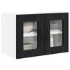 vidaXL Mueble de Cocina con estante 2 pcs Negro 60 x 31 x 40 cm